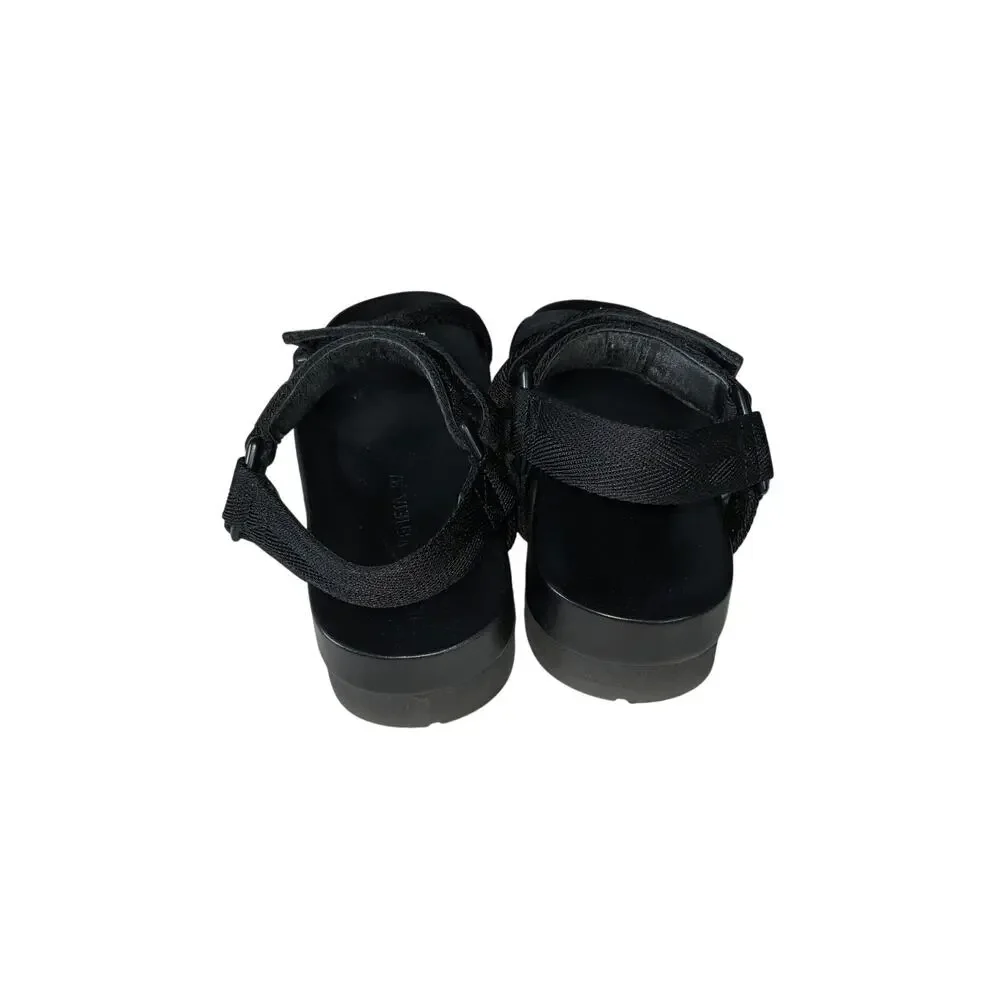 Bottega Veneta Black Trip 50mm Platform Sandals Size 37/ US 7